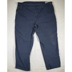 Carhartt Dungaree Fit Work Pants Navy Blue Mens Size‎ 46x30 Cotton